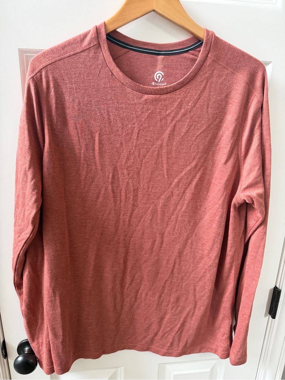 C9 by Champion Men's Long-Sleeve Crewneck in Dusty Rose
